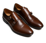 Sapato Social Monk Strap Barlee Whisky